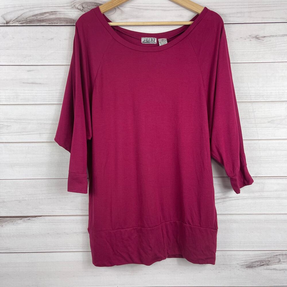 Women's 212 New York Dolan Sleeve‎ Tunic Blouse Size XL